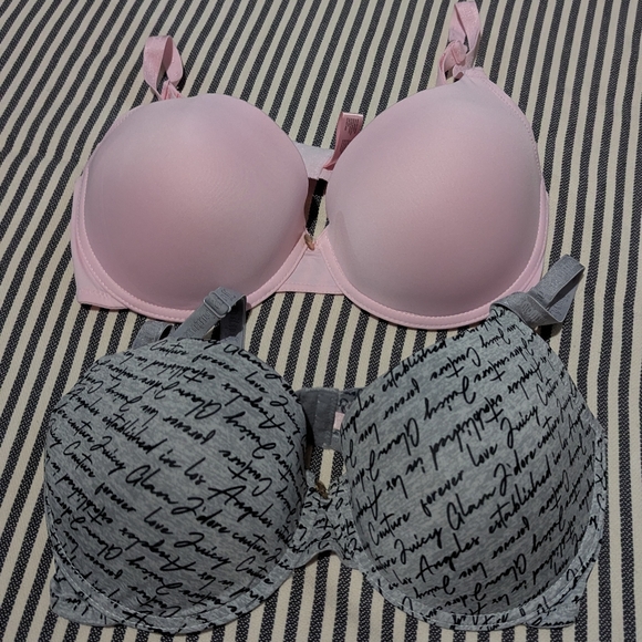 Juicy Couture Other - Pink and Gray Juicy Couture Women's Bra Set